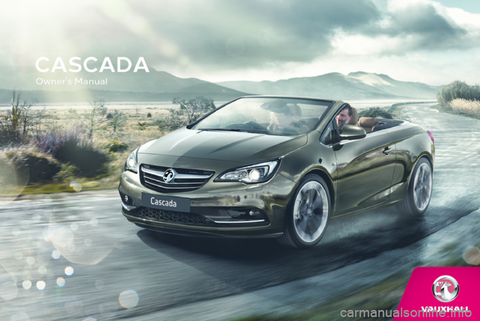 VAUXHALL CASCADA 2018  Owners Manual 