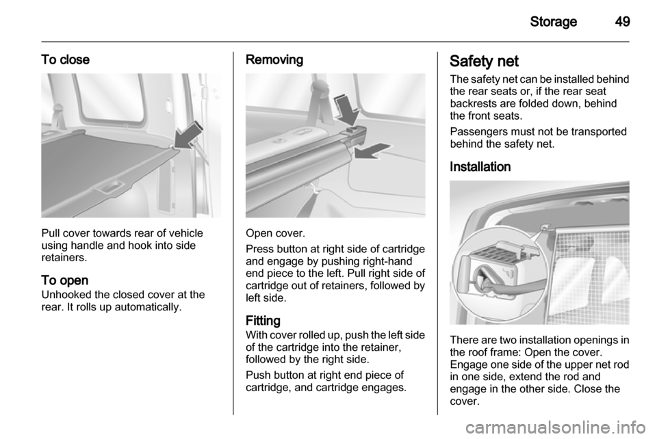 VAUXHALL COMBO 2010 Service Manual 