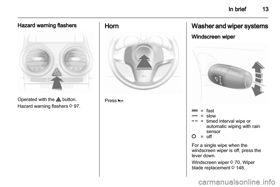 VAUXHALL CORSA 2012.5 User Guide VAUXHALL CORSA 2012.5 User Guide