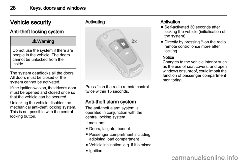 VAUXHALL INSIGNIA 2010.5 Owners Guide 