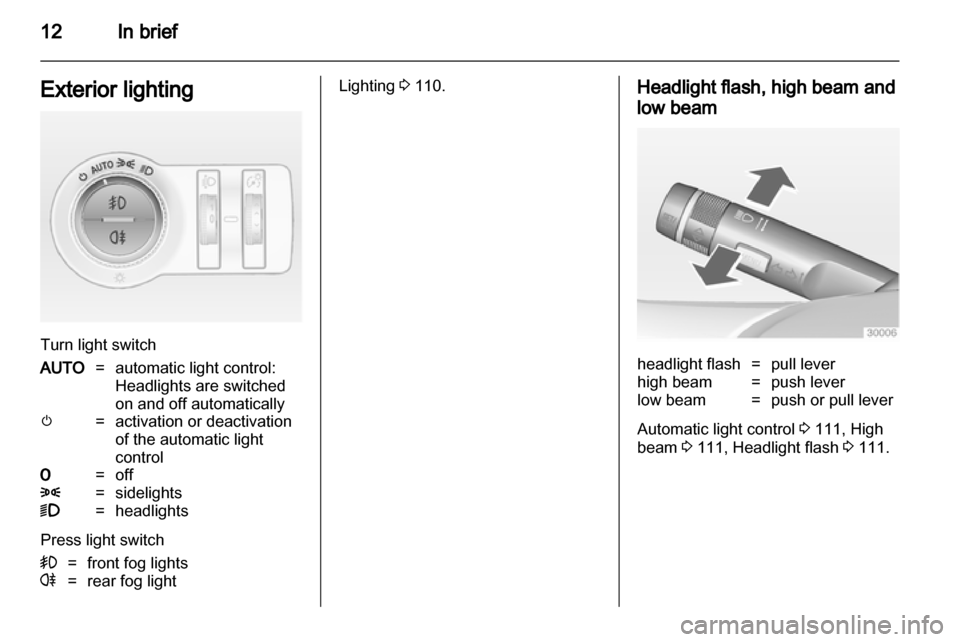 VAUXHALL INSIGNIA 2011 User Guide 
