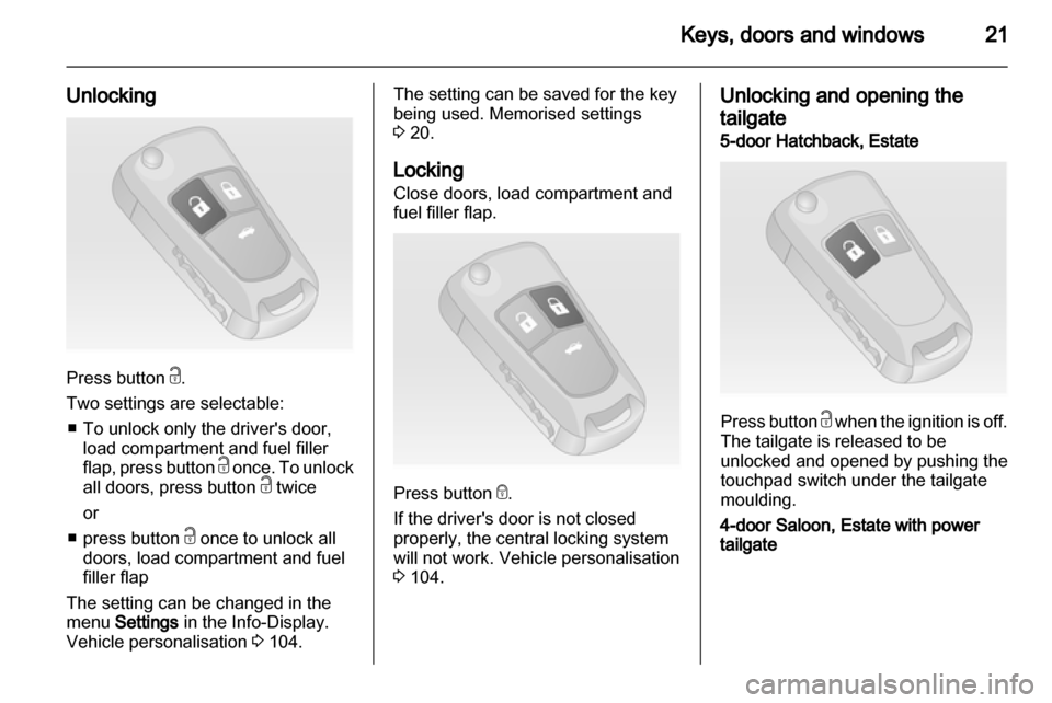 VAUXHALL INSIGNIA 2011 Owners Guide 