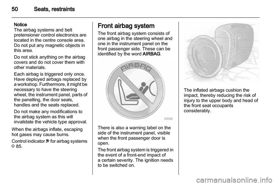 VAUXHALL INSIGNIA 2011 Service Manual 