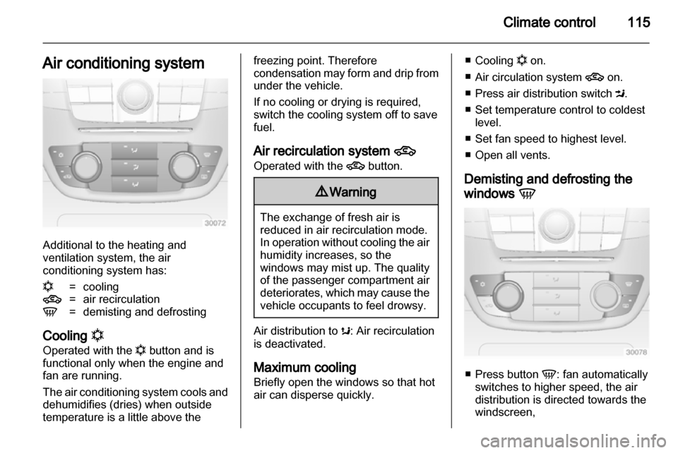 VAUXHALL INSIGNIA 2011.5  Owners Manual 