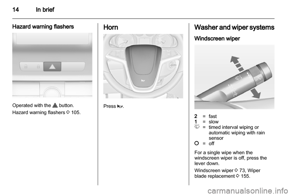 VAUXHALL INSIGNIA 2011.5 User Guide 