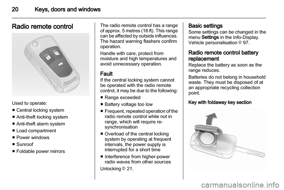VAUXHALL INSIGNIA 2011.5 User Guide 