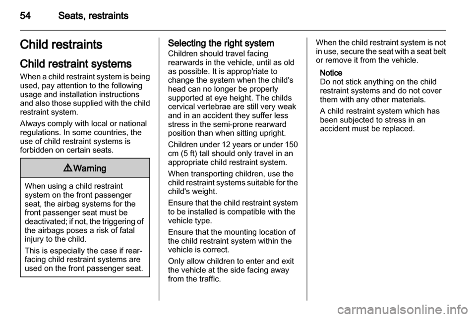 VAUXHALL INSIGNIA 2011.5 Workshop Manual 