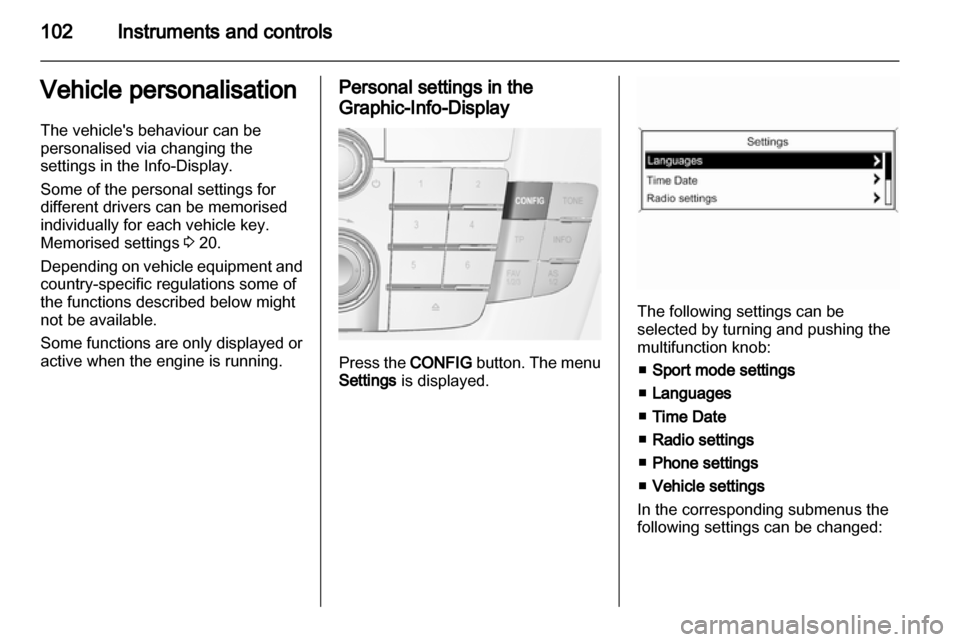 VAUXHALL INSIGNIA 2012 Owners Manual VAUXHALL INSIGNIA 2012 Owners Manual
