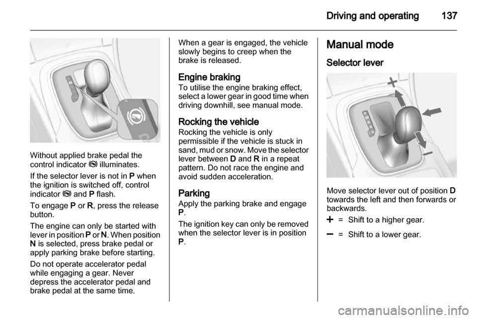 VAUXHALL INSIGNIA 2012.5  Owners Manual 