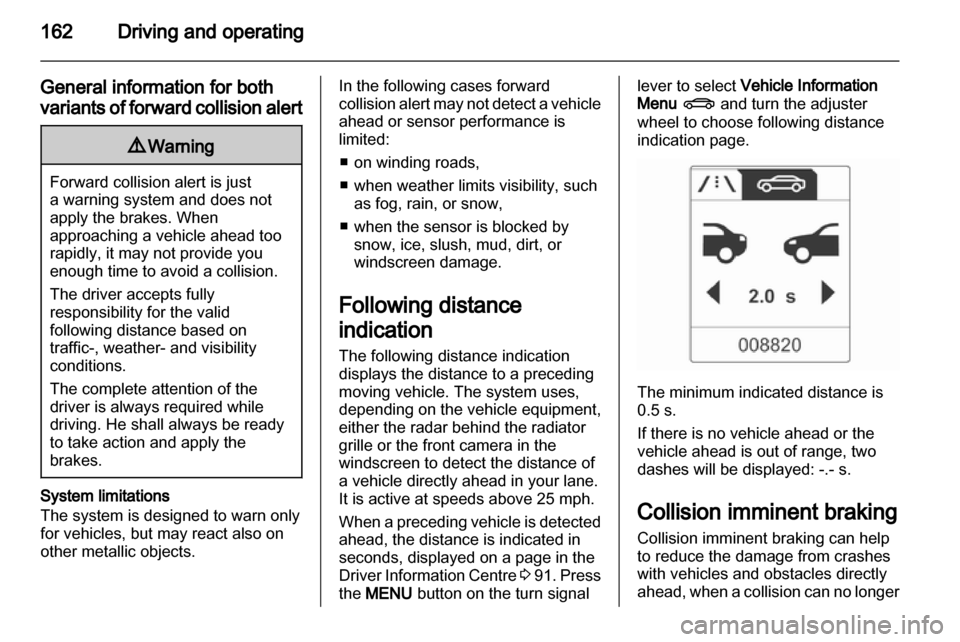 VAUXHALL INSIGNIA 2012.5  Owners Manual 