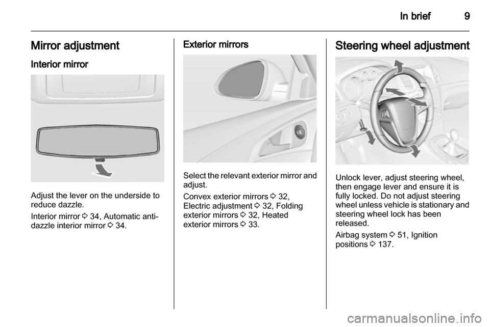 VAUXHALL INSIGNIA 2013 User Guide 