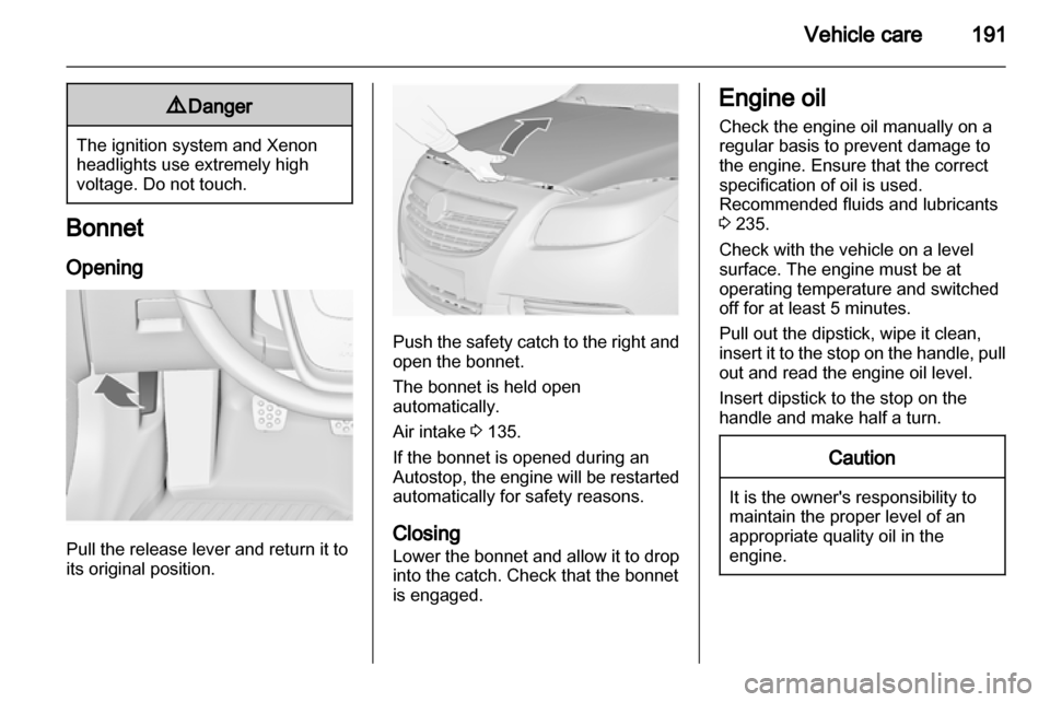 VAUXHALL INSIGNIA 2013 Owners Manual VAUXHALL INSIGNIA 2013 Owners Manual