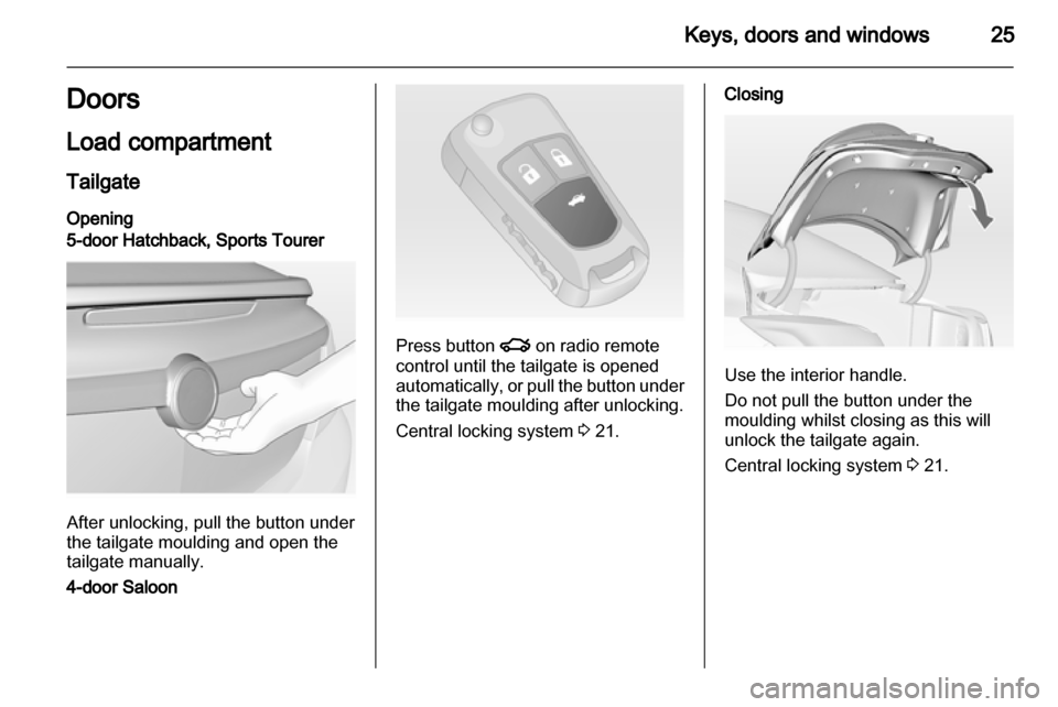 VAUXHALL INSIGNIA 2013 Owners Guide 