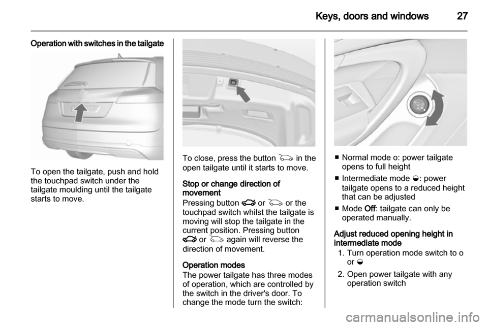 VAUXHALL INSIGNIA 2013 Owners Guide 