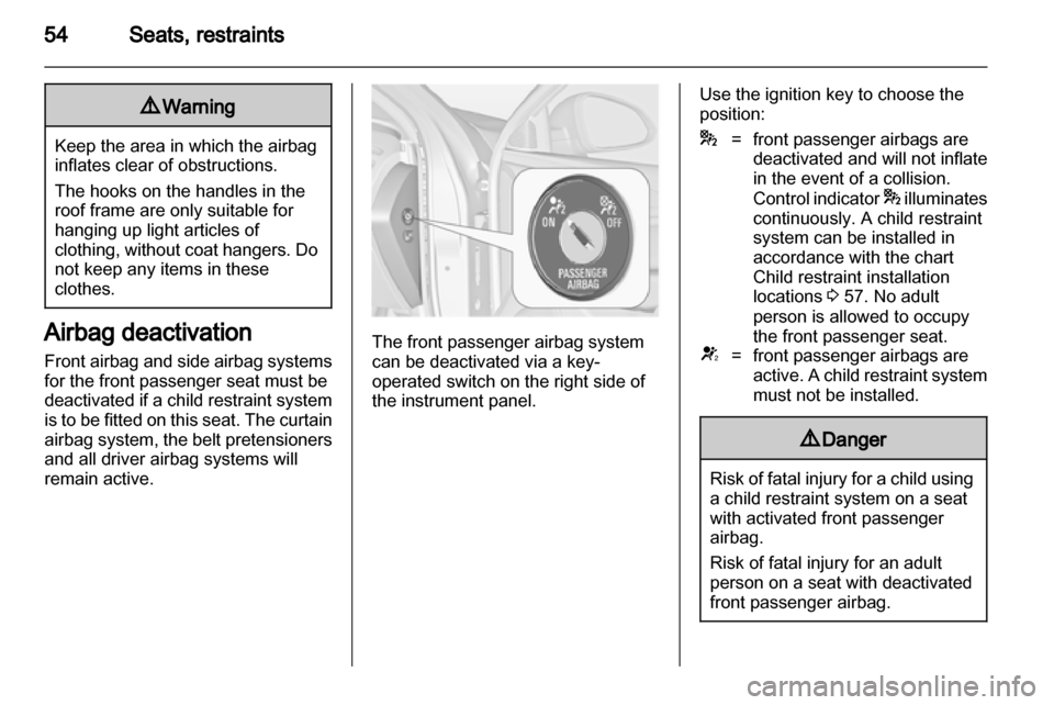 VAUXHALL INSIGNIA 2013 Workshop Manual 