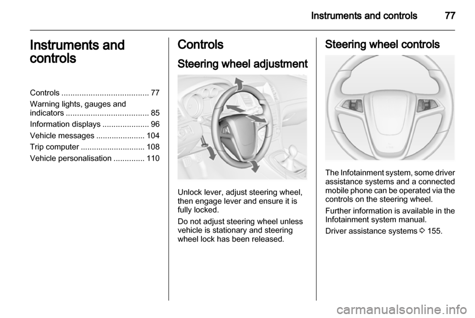 VAUXHALL INSIGNIA 2013 Manual PDF 