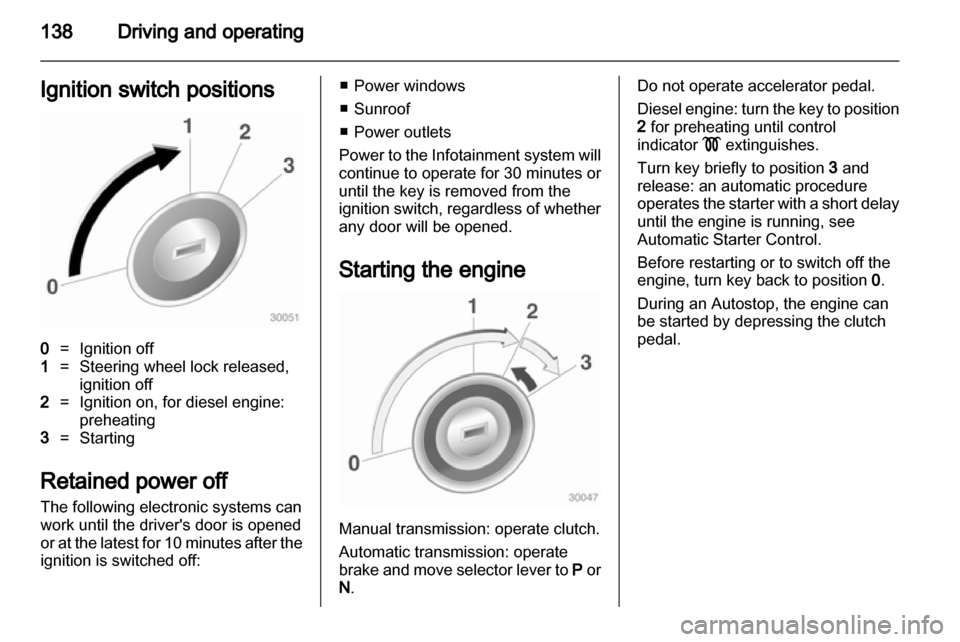 VAUXHALL INSIGNIA 2013.5 Owners Manual VAUXHALL INSIGNIA 2013.5 Owners Manual