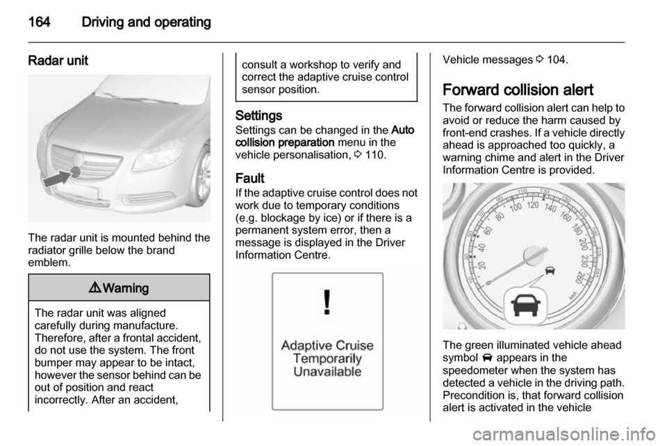 VAUXHALL INSIGNIA 2013.5 Owners Manual VAUXHALL INSIGNIA 2013.5 Owners Manual
