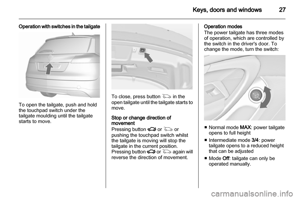 VAUXHALL INSIGNIA 2013.5 Owners Guide 