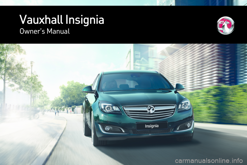 VAUXHALL INSIGNIA 2014.5  Owners Manual 
