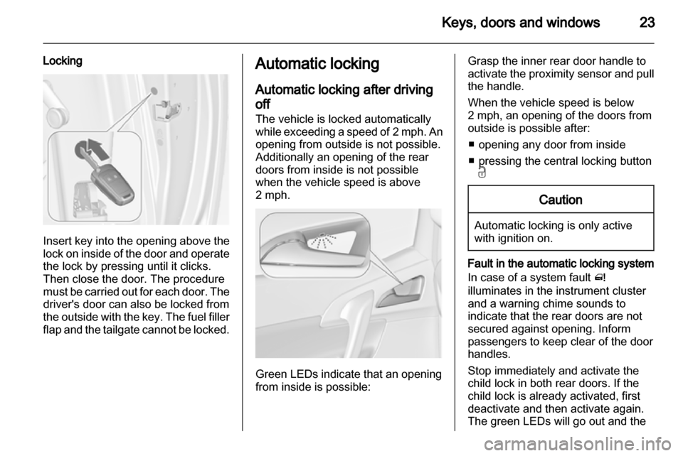 VAUXHALL MERIVA 2010.75 Owners Guide 