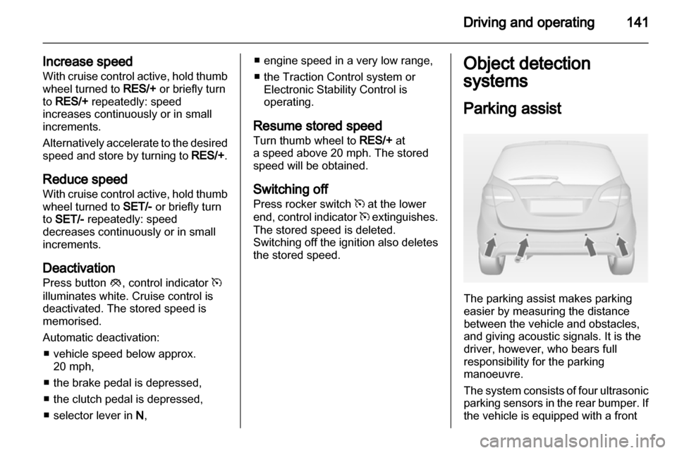 VAUXHALL MERIVA 2012  Owners Manual 