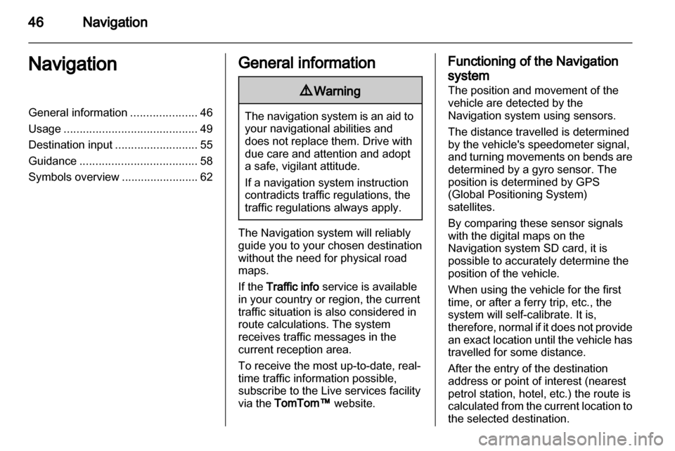VAUXHALL MOVANO_B 2013 Infotainment system VAUXHALL MOVANO_B 2013 Infotainment system