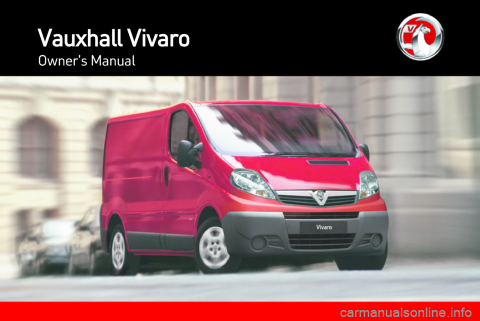 VAUXHALL VIVARO 2013.5  Owners Manual 