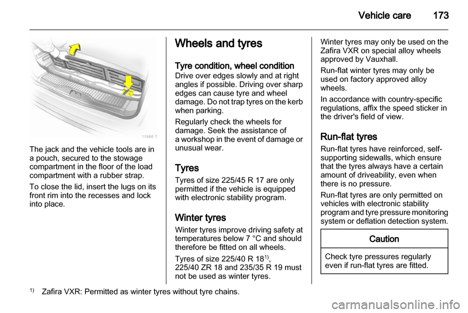 VAUXHALL ZAFIRA 2010.5  Owners Manual 