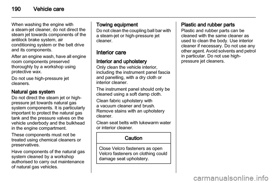 VAUXHALL ZAFIRA 2010.5  Owners Manual 