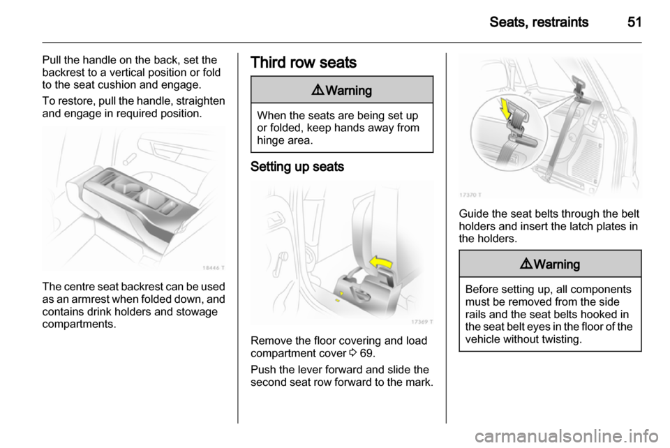 VAUXHALL ZAFIRA 2012 Workshop Manual 