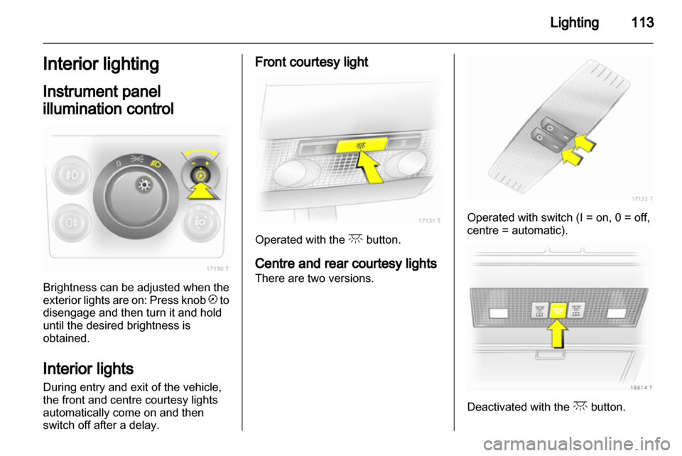 VAUXHALL ZAFIRA 2013  Owners Manual  VAUXHALL ZAFIRA 2013  Owners Manual