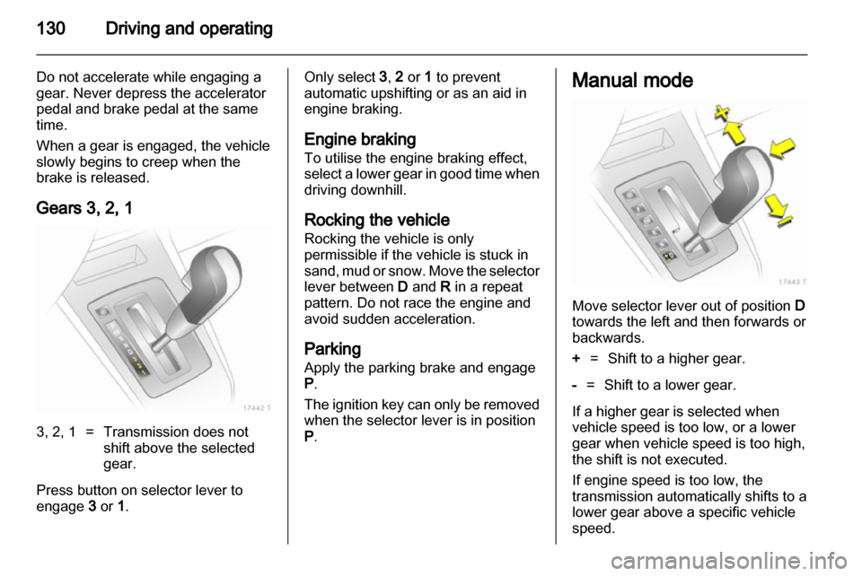 VAUXHALL ZAFIRA 2013  Owners Manual 