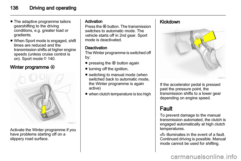 VAUXHALL ZAFIRA 2013  Owners Manual 