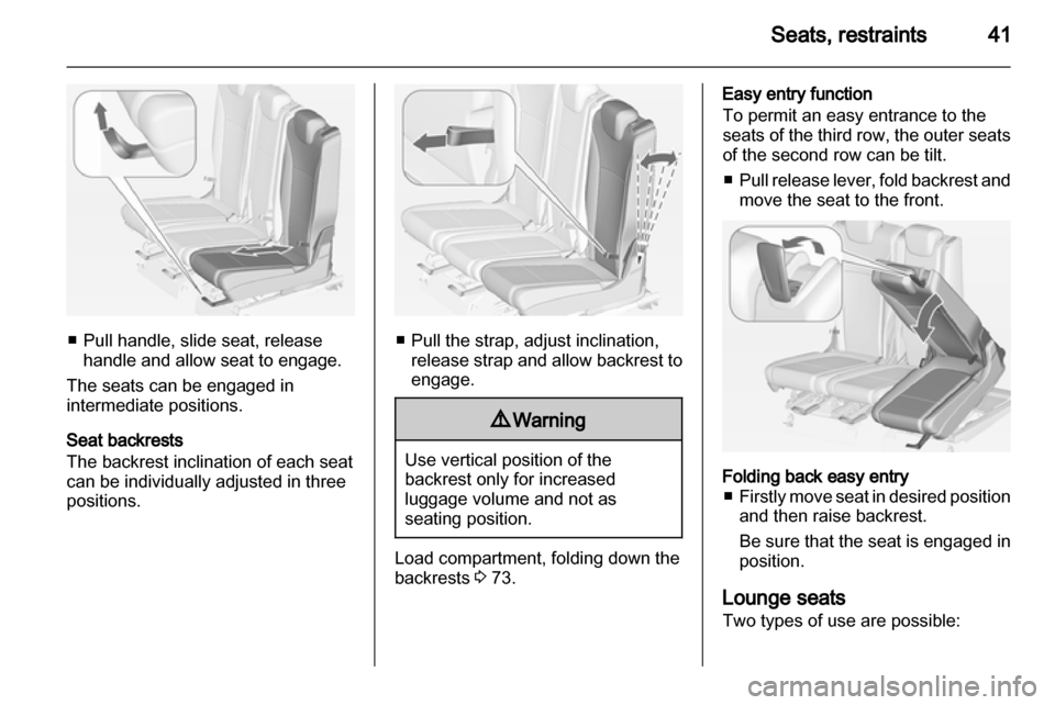 VAUXHALL ZAFIRA TOURER 2012 Service Manual 