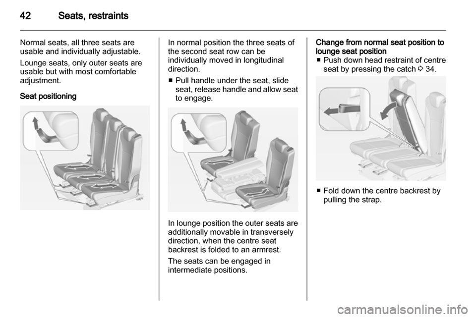 VAUXHALL ZAFIRA TOURER 2012 Service Manual 