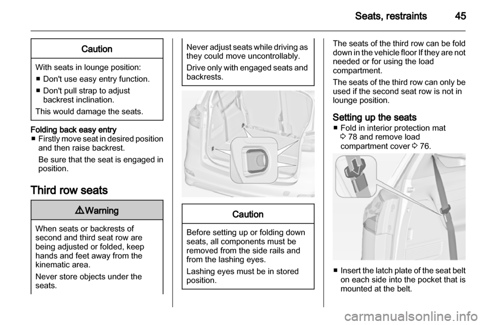 VAUXHALL ZAFIRA TOURER 2012 Service Manual 