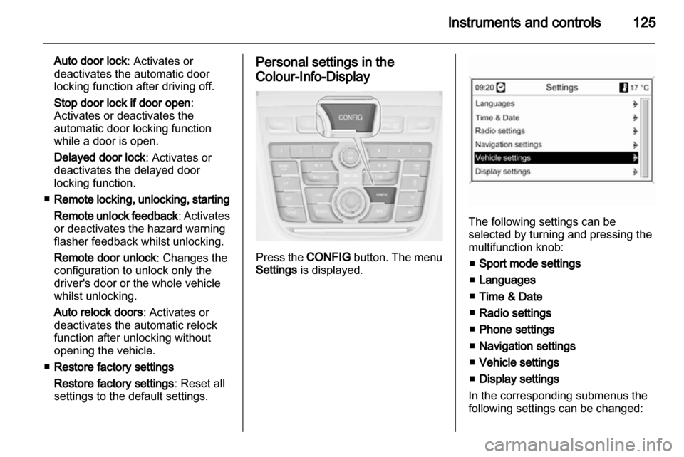 VAUXHALL ZAFIRA TOURER 2012.5 Owners Manual VAUXHALL ZAFIRA TOURER 2012.5 Owners Manual