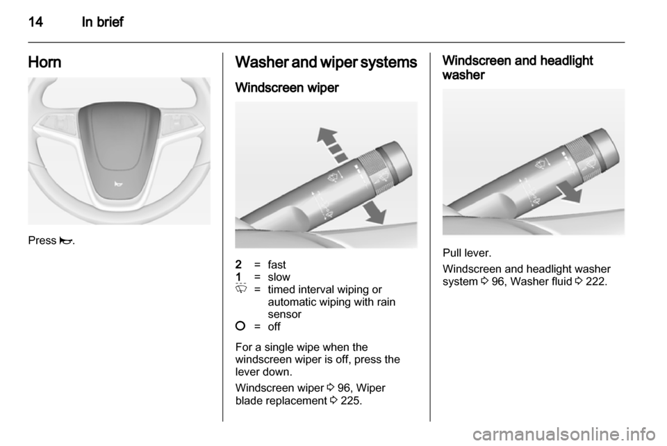 VAUXHALL ZAFIRA TOURER 2013.5 User Guide 