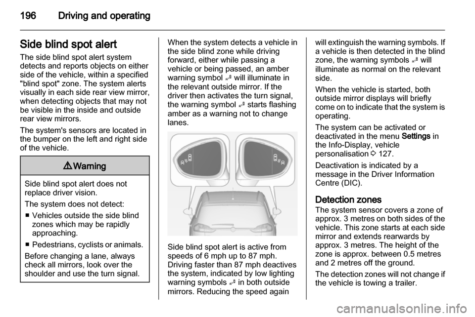 VAUXHALL ZAFIRA TOURER 2013.5  Owners Manual 