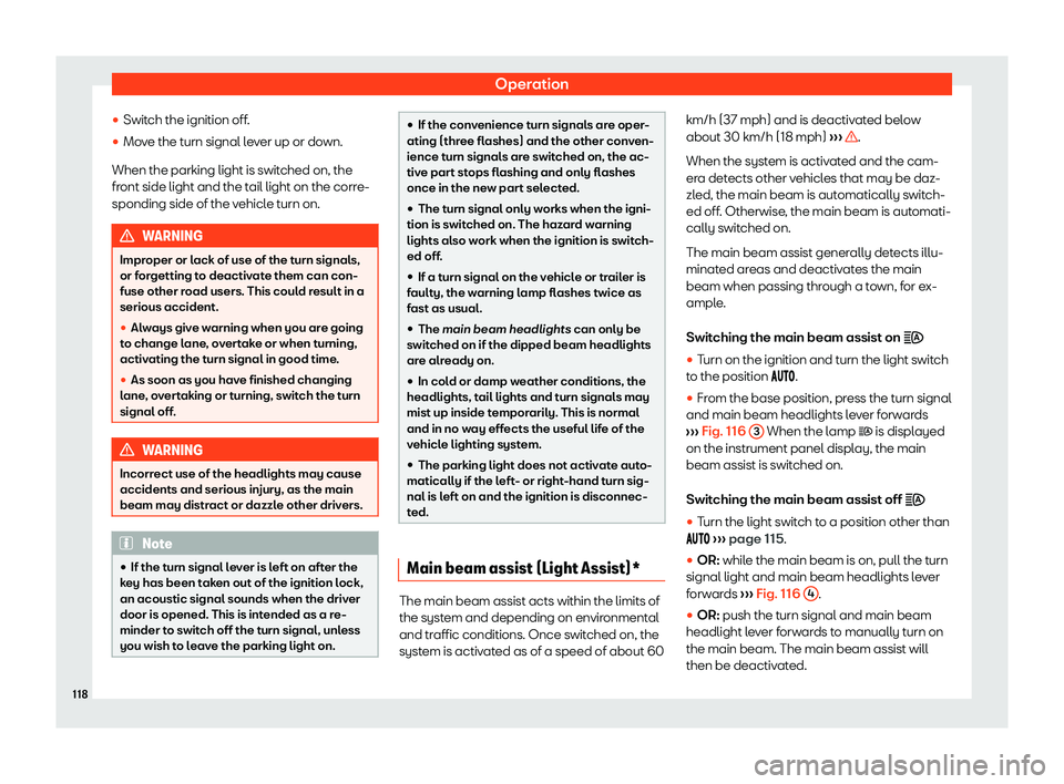 Seat Alhambra 2020  Owners Manual Operation
