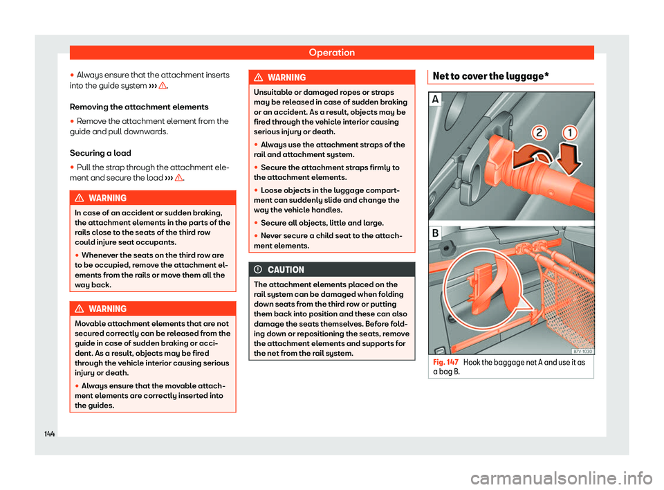 Seat Alhambra 2020  Owners Manual Operation
