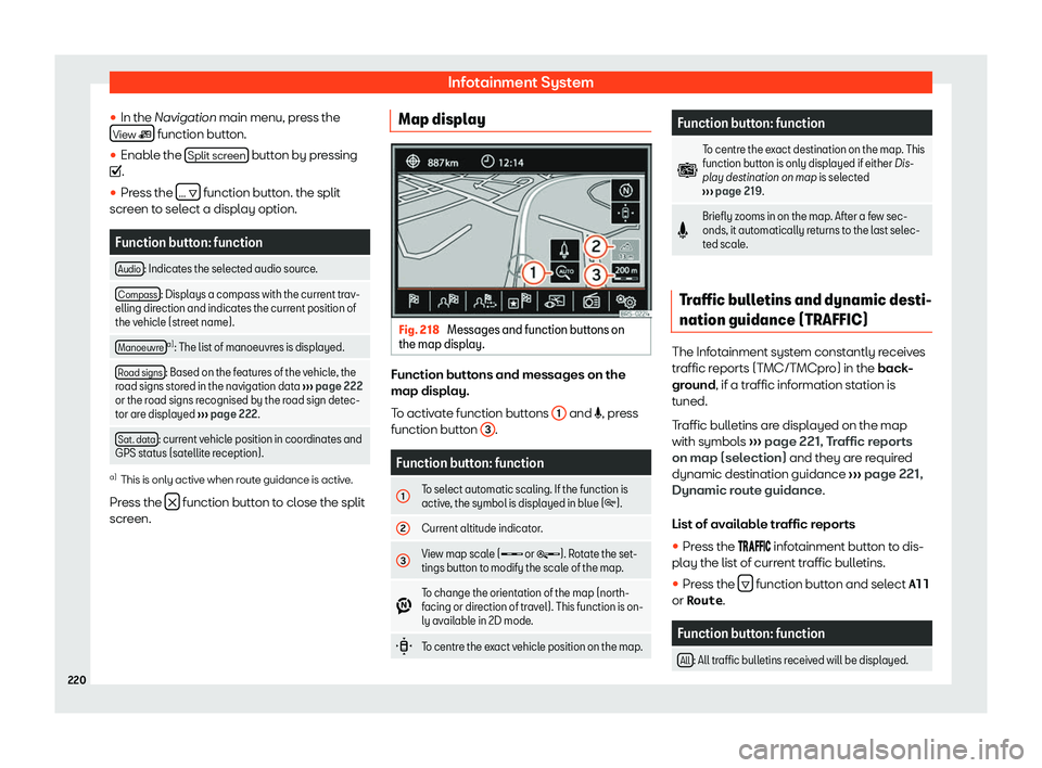 Seat Alhambra 2020  Owners Manual Infotainment System
