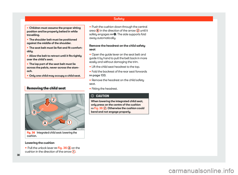 Seat Alhambra 2020 Owners Guide Safety
