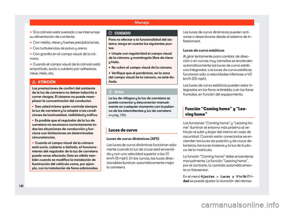Seat Alhambra 2020  Manual del propietario (in Spanish) Manejo
