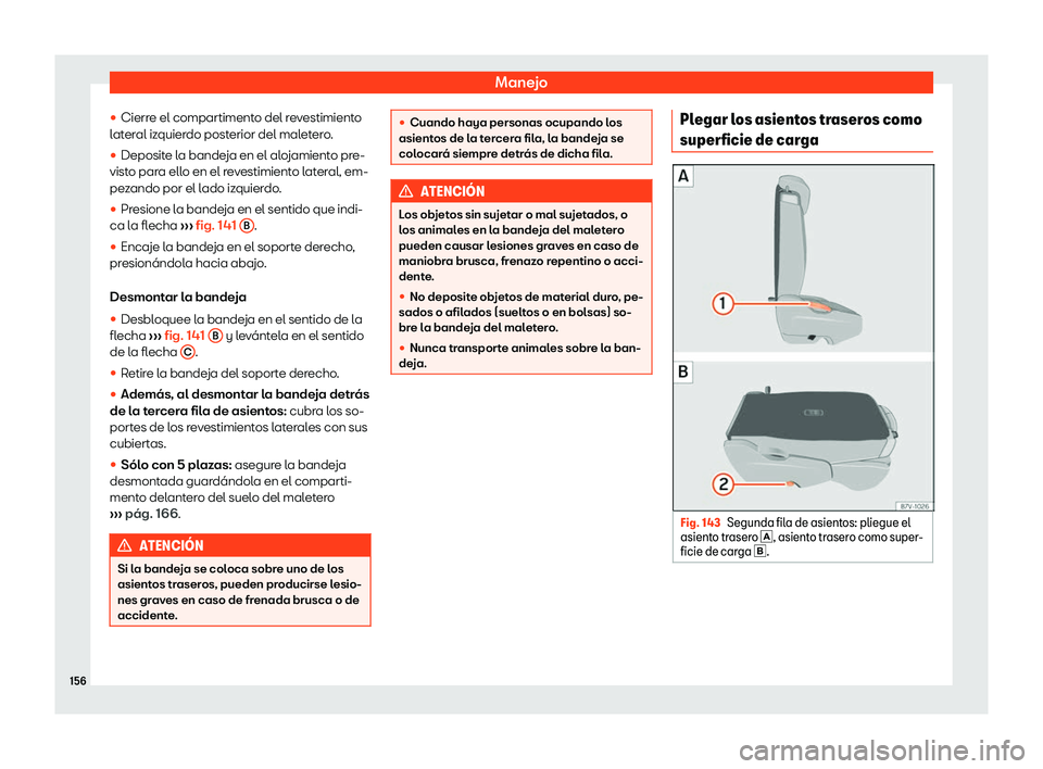 Seat Alhambra 2020  Manual del propietario (in Spanish) Manejo
