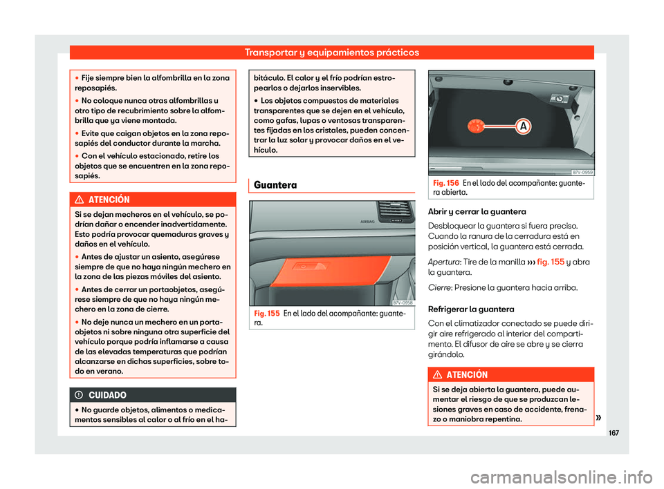 Seat Alhambra 2020  Manual del propietario (in Spanish) Transportar y equipamientos pr