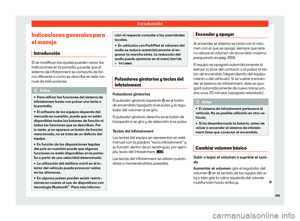 Seat Alhambra 2020  Manual del propietario (in Spanish) Introducci