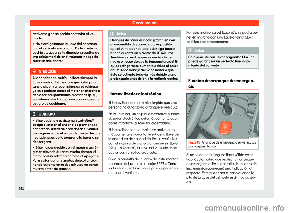 Seat Alhambra 2020 Manual del propietario (in Spanish) Conducci Seat Alhambra 2020 Manual del propietario (in Spanish) Conducci