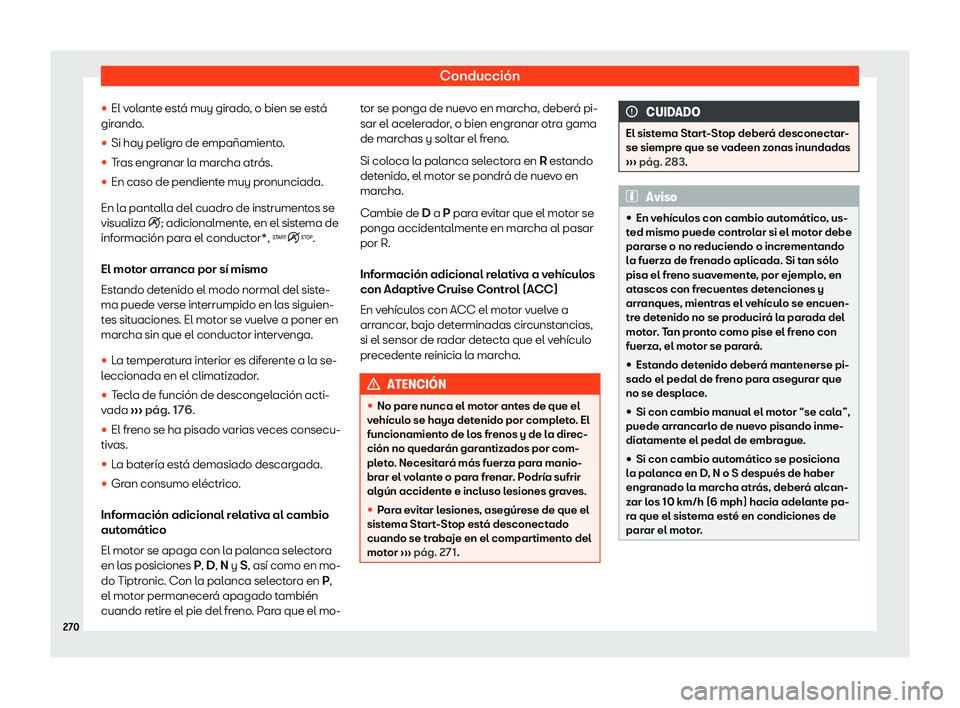Seat Alhambra 2020 Manual del propietario (in Spanish) Conducci Seat Alhambra 2020 Manual del propietario (in Spanish) Conducci